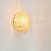 Mid-Century Amber Bubble Glass Wall Lights/Sconces by Helena Tynell for Limburg, 1970s