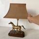 Lampe cheval années 60-70