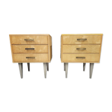 Pair of vintage 1960's bedside tables