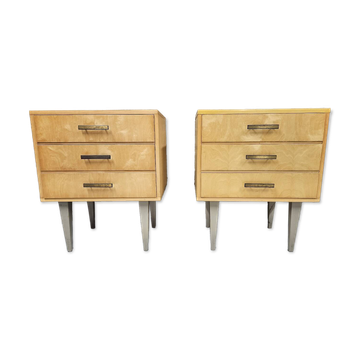 Pair of vintage 1960's bedside tables
