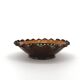 Glazed ceramic cup with wavy edge - wave