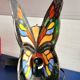 Stained glass butterfly lamp