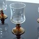 4 verres à vin Luminarc pieds ambrés