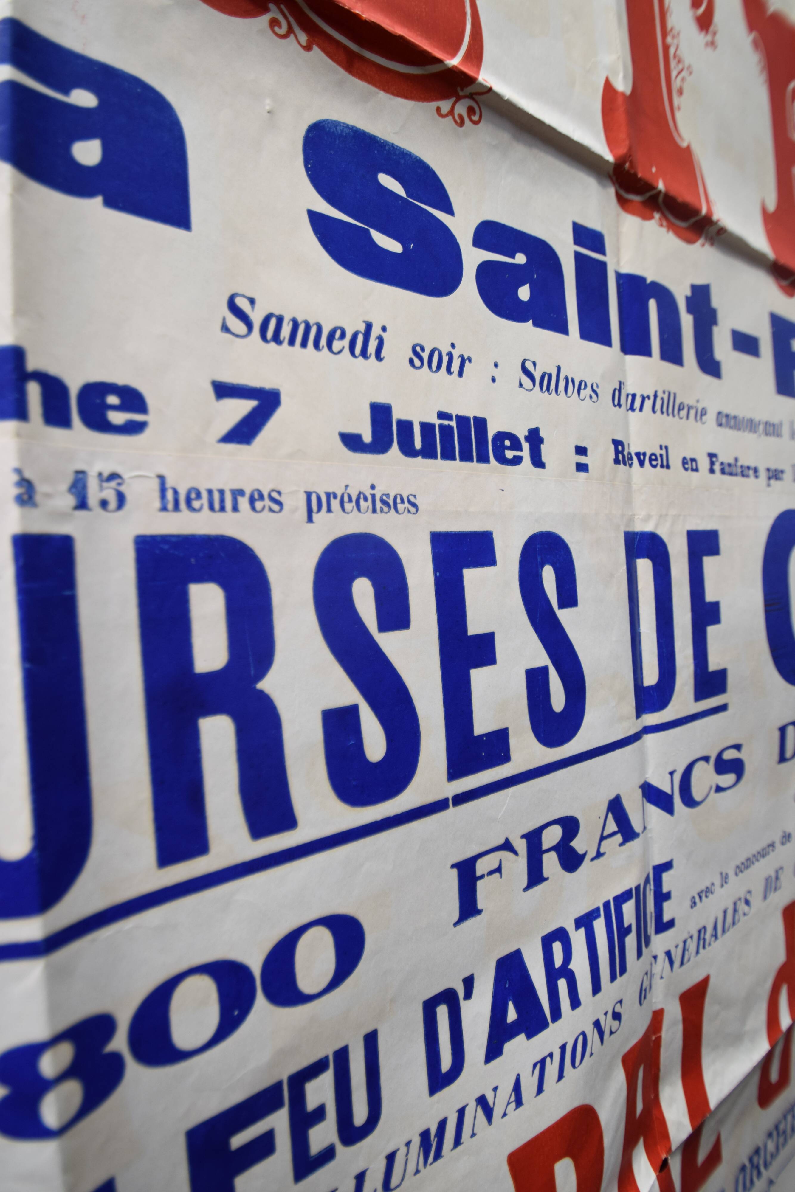 Poster "Feasts of St. Peter" - City of Grignols - 1935