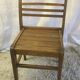 Series of 4 solid wooden chairs by René Gabriel 40/50