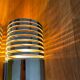Pair of vintage wall lamps "Spring", chromed metal, France 1970