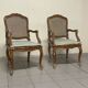 Louis XV armchairs, 18th century, set of 2