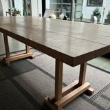 Solid oak dining table