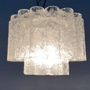 Lampe Plafonnier en Verre Allemande du Milieu du Siècle par Doria Leuchten, années 1960