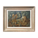 Tableau hsp "l'annonce faire à marie" maurice rocher (1918-1995) + cadre