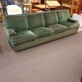 Velvet sofa 4 places convertible double bed