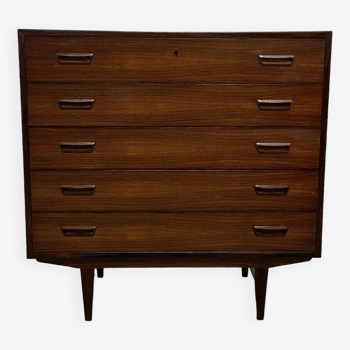 Scandinavian Chest of Drawers in Rosewood by Tibergaard 1960s