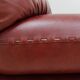 Vintage leather 3 seater sofa Mobil Girgi, 1970s