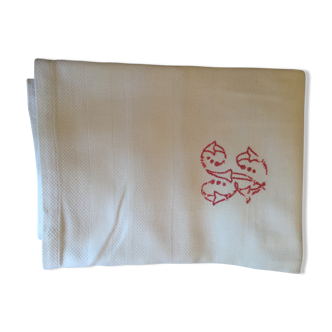 Towel monogramee