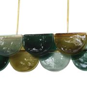 Elongated Murano Glass Ceiling Lamp, Italy