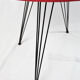 Table basse rouge année 50