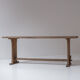 Rustic side table in elm from France, designed and handmade in the 1950s.