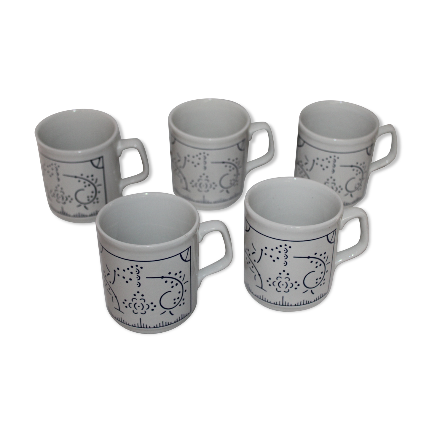 Lo de 5 Mugs distri Boch Seca England décor Copenhague