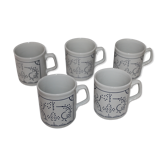 Lo de 5 Mugs distri Boch Seca England décor Copenhagen