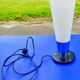 Old lamp design art deco vintage metal and opaline