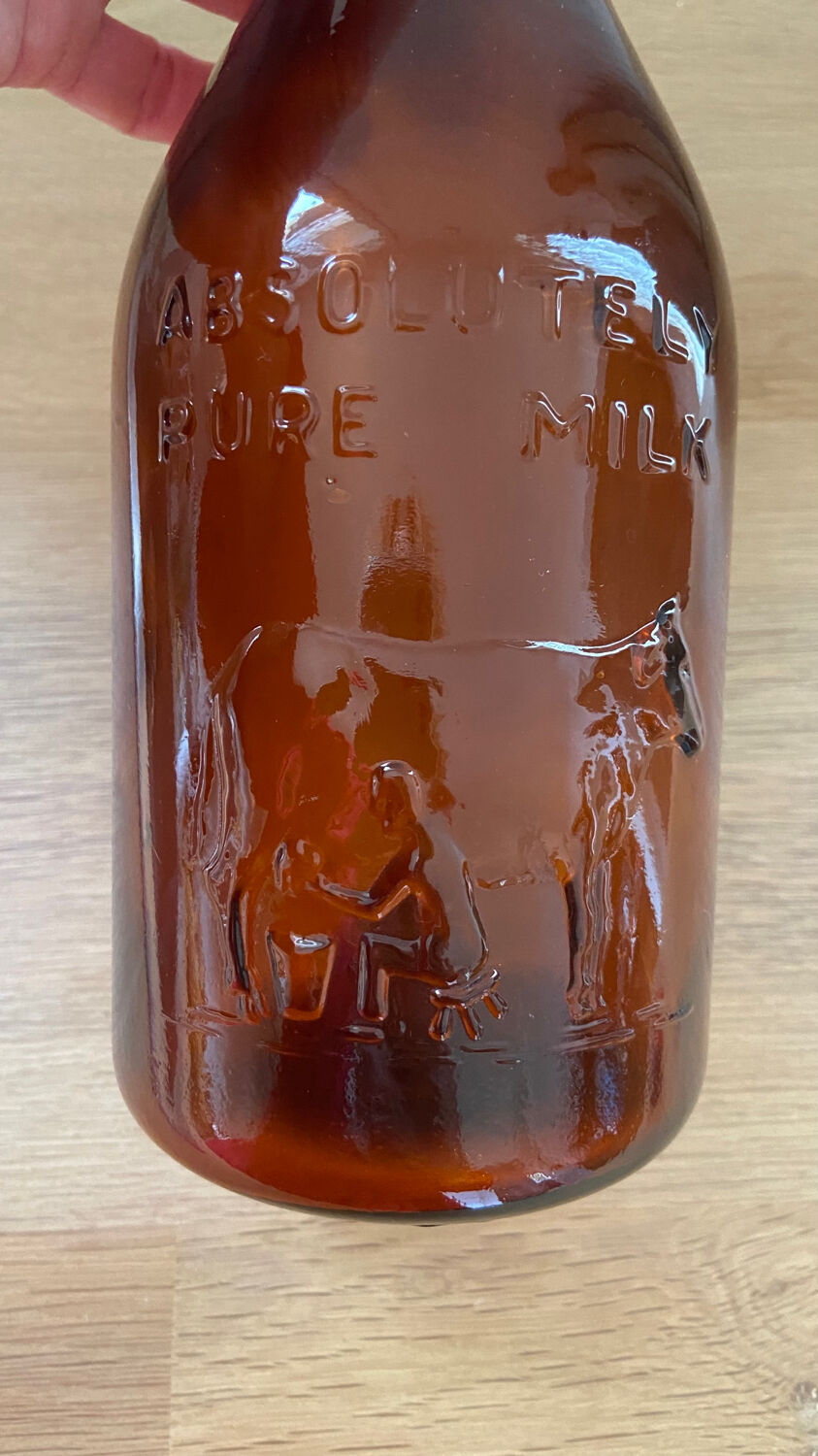 Milk bottle USA Chicago 1965 Thatcher's Dairy