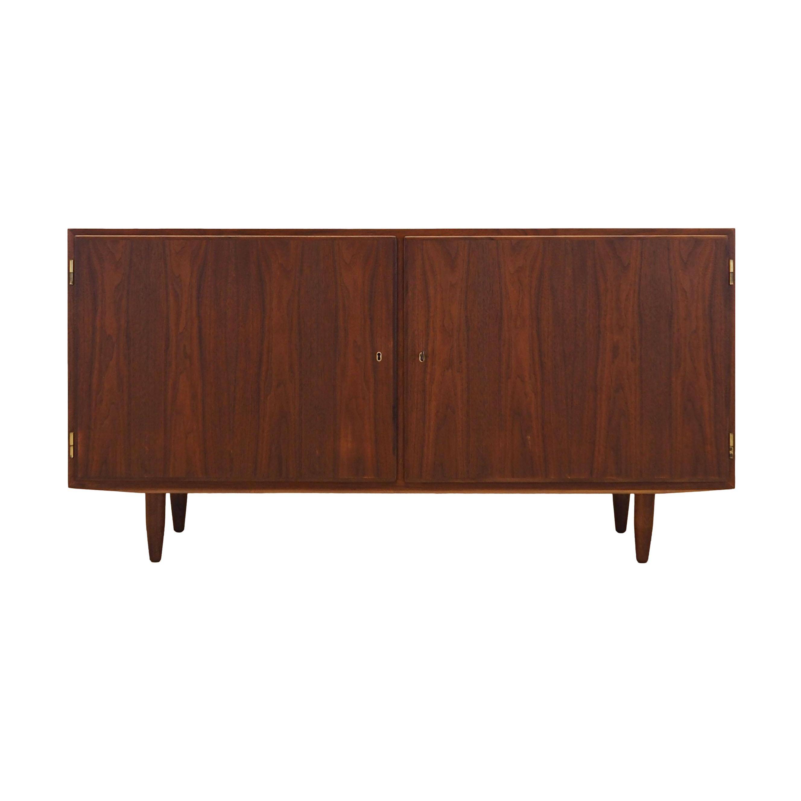Walnut cabinet, Danish design, 1970s, designer: Carlo Jensen, manufacturer: