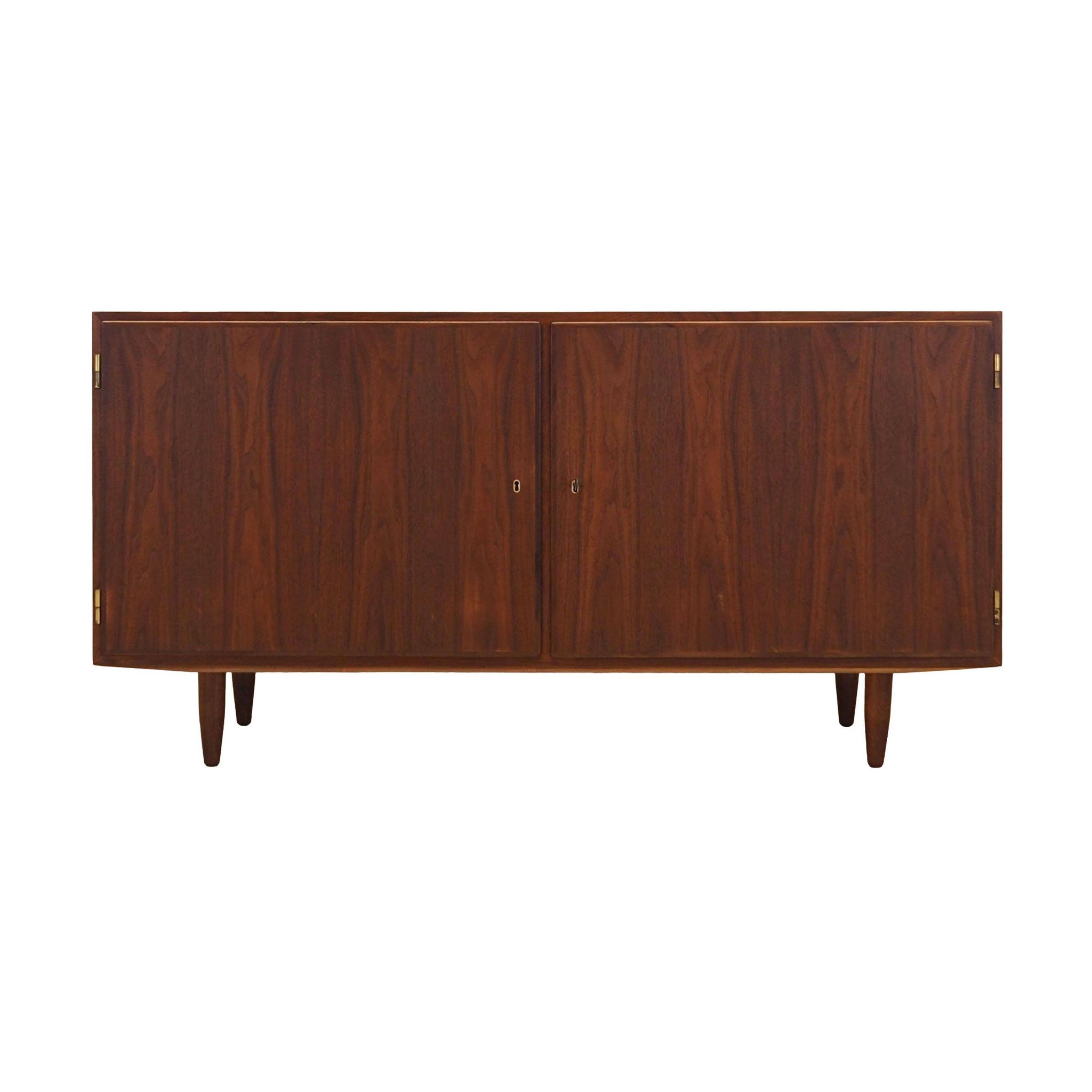 Walnut cabinet, Danish design, 1970s, designer: Carlo Jensen, manufacturer: