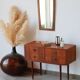 Small Scandinavian teak chest of drawers from the 1960s.