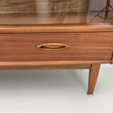 Vintage Jentique small wall unit/display cabinet from the 1960s made of teak