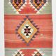 5x11 Kilim Long Wide Faded Samon Kilim Rug, Rare Style Anatolian Flatweave