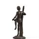 Jean-Pierre Alaux - Sculpture Bronze - Femme assise sur une branche - Signé