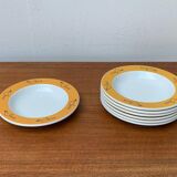 Postmodern German series of flying objects, soup plates by David Palterer and Sieger Design for Arzberg, 1990s, set of 7.