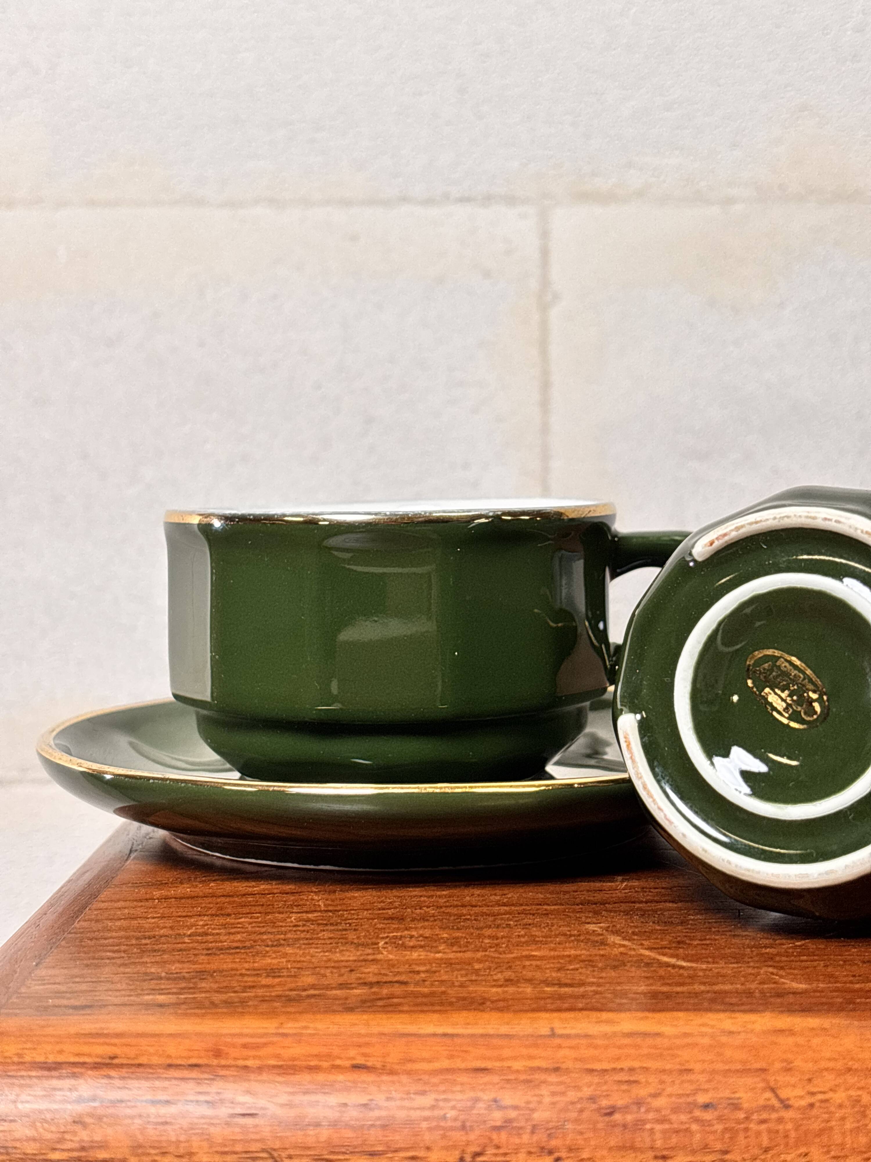 Apilco Set by Yves Deshoulières Olive ⎜1980s