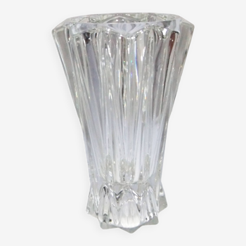 Old art deco vase crystal decoration flower pot