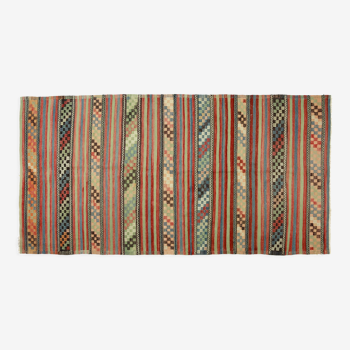 Anatolian handmade kilim rug 293 cm x 148 cm