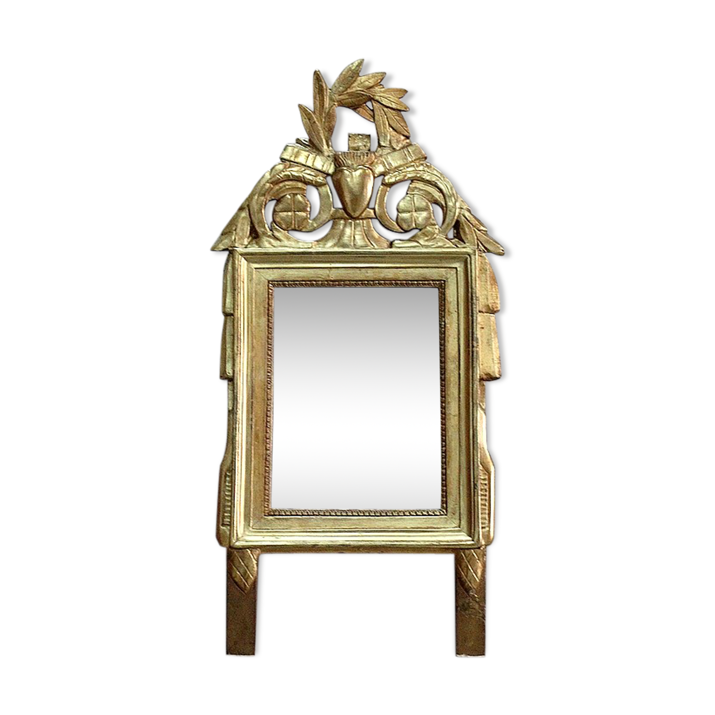 Miroir en bois doré, style Louis XVl, début XXe