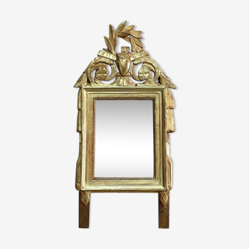 Golden wood mirror, Louis XVl style, early 20th century