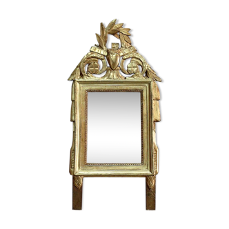 Golden wood mirror, Louis XVl style, early 20th century