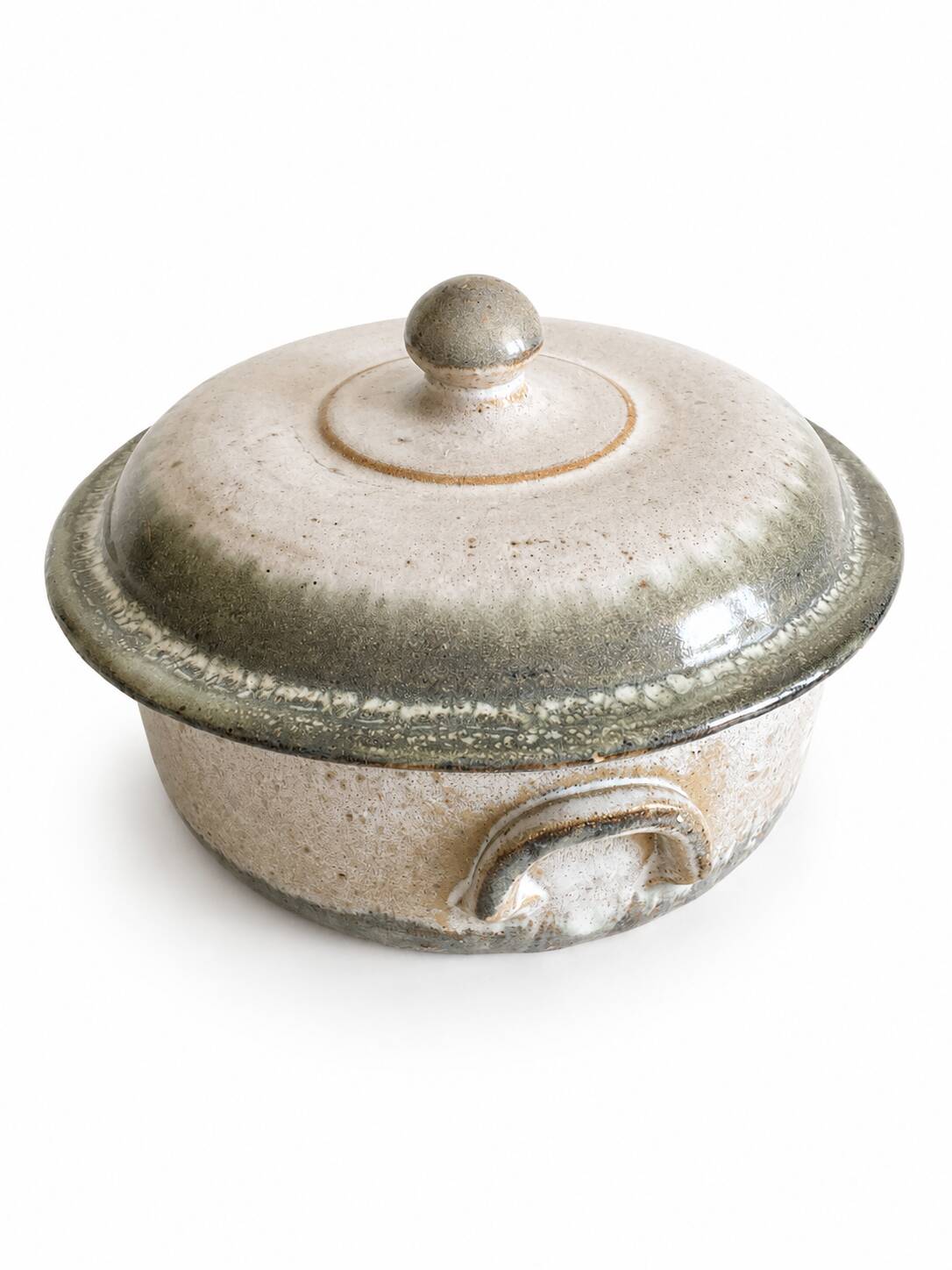 Berry stoneware casserole – Vallée Noire artisanal pottery – numbered