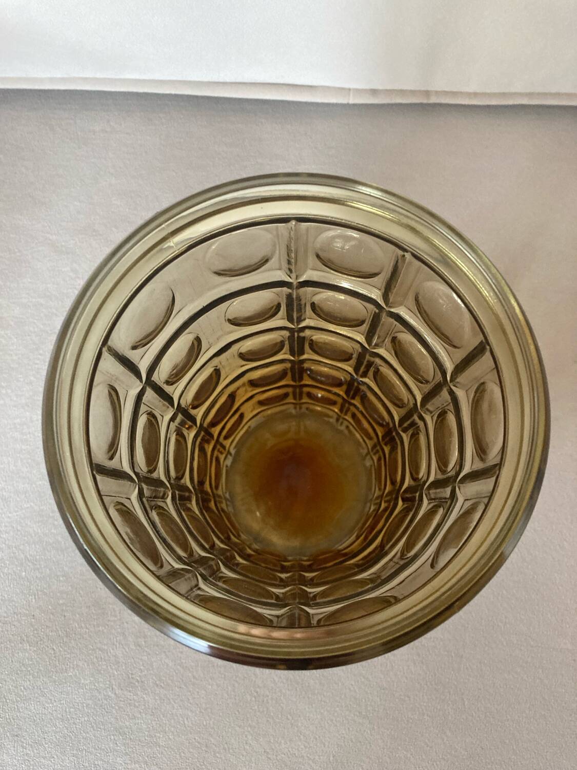 Art Deco Amber Yellow Glass Vase