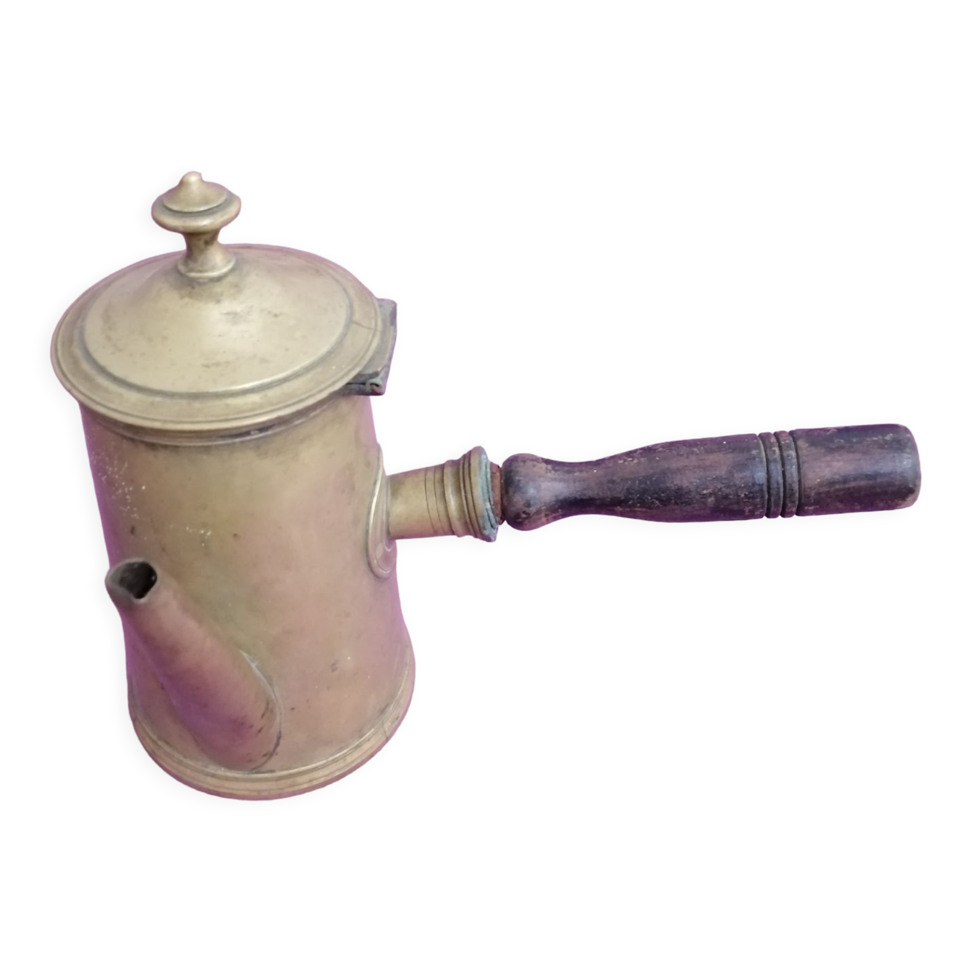 Vintage brass chocolatiere 1900