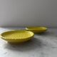 Paire de plats citrons en barbotine