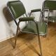 Paire de fauteuils métal chromé vintage année 60/70