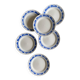 Set of 6 vintage flat plates