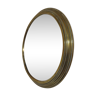Miroir rond en laiton oeil de sorcière années 50-60 26cm