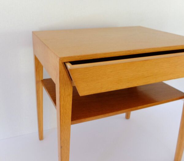 Severin Hansen, Table chevet  Scandinave 1950 En Chêne