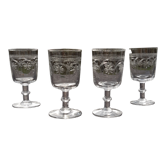 2 guilloche glasses late nineteenth or early twentieth century