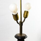 Turned wooden ball lamp base