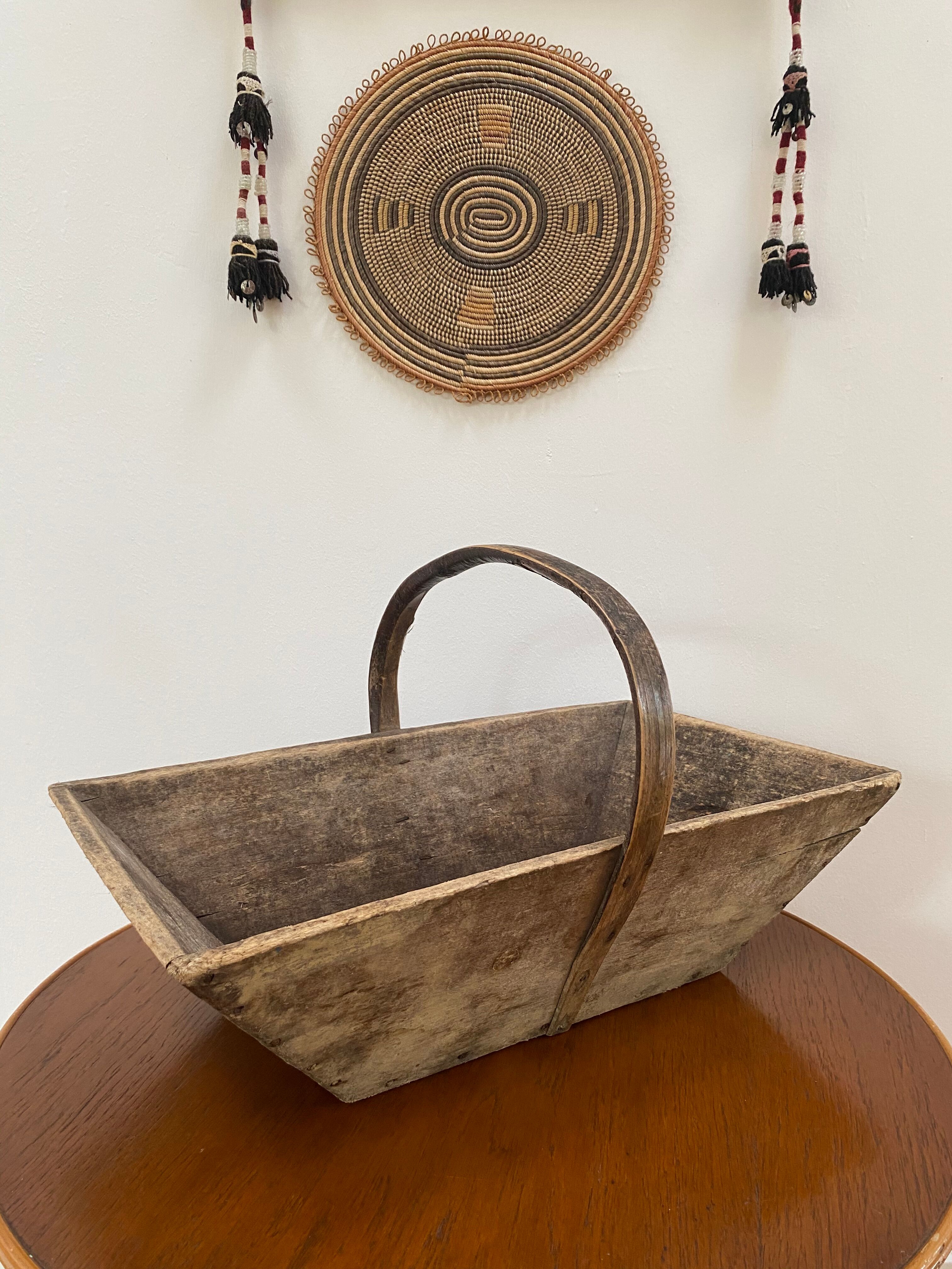 Wooden basket XL oléron fishing bucket