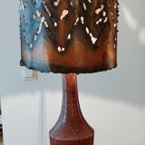 Very large Accolay lamp and its metal lampshade